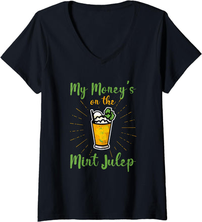 Derby Day Mint Juleps Horse Racing - Horse Riding Womens Derby Day Mint Juleps Horse Racing - Kentucky Sports Outdoor V-Neck T-Shirt