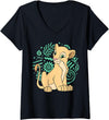 Disney Womens The Lion King - Nala V-Neck T-Shirt - Black