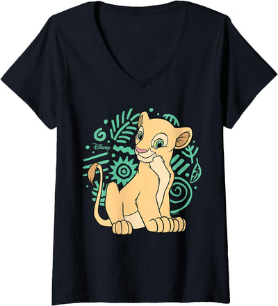 Womens The Lion King - Nala V-Neck T-Shirt
