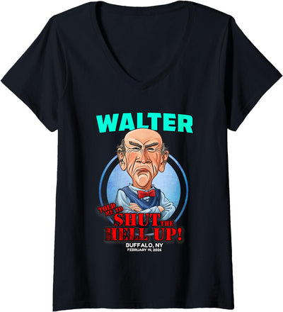 Cow Jeff Dunham Women's Walter Buffalo Ny 2026 V-Neck T-Shirt