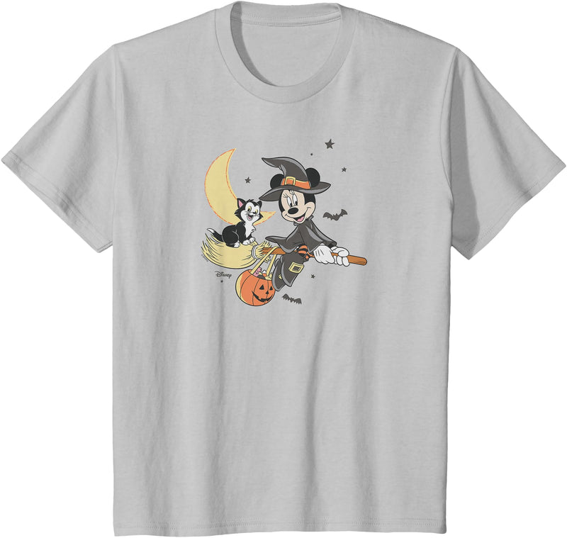 Disney Kids Minnie Mouse - Scary Cute T-Shirt - Silver Grey