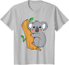 Charm's Children Clothing Cute Koala Bear T Shirt for Children | Kids Koala Bear Shirt T-Shirt - Silver Grey