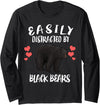 Easily Distracted By Black Bears Long Sleeve T-Shirt - Black