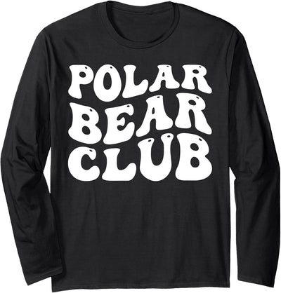 Polar Bear Ice Swimming Design Outfits Polar Plunge - Polar Bear Club Long Sleeve T-Shirt