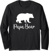 Gifts best dad bear from son daughter cool Bear Papa Cool Best Dad Gifts Father's Day Birthday bears Long Sleeve T-Shirt - Black