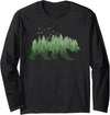 Outdoor Nature Forest Animal Gifts Nature Forest Wildlife Trees Wild Animal Bear Long Sleeve T-Shirt - Black