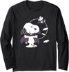 Peanuts Halloween Vampire Snoopy Long Sleeve T-Shirt - Black