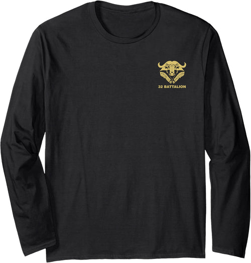 mechaproject Buffalo 32 Battalion South African Army Long Sleeve T-Shirt - Black