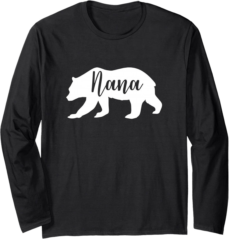 Kidars Nana Bear Long Sleeve T-Shirt - Black
