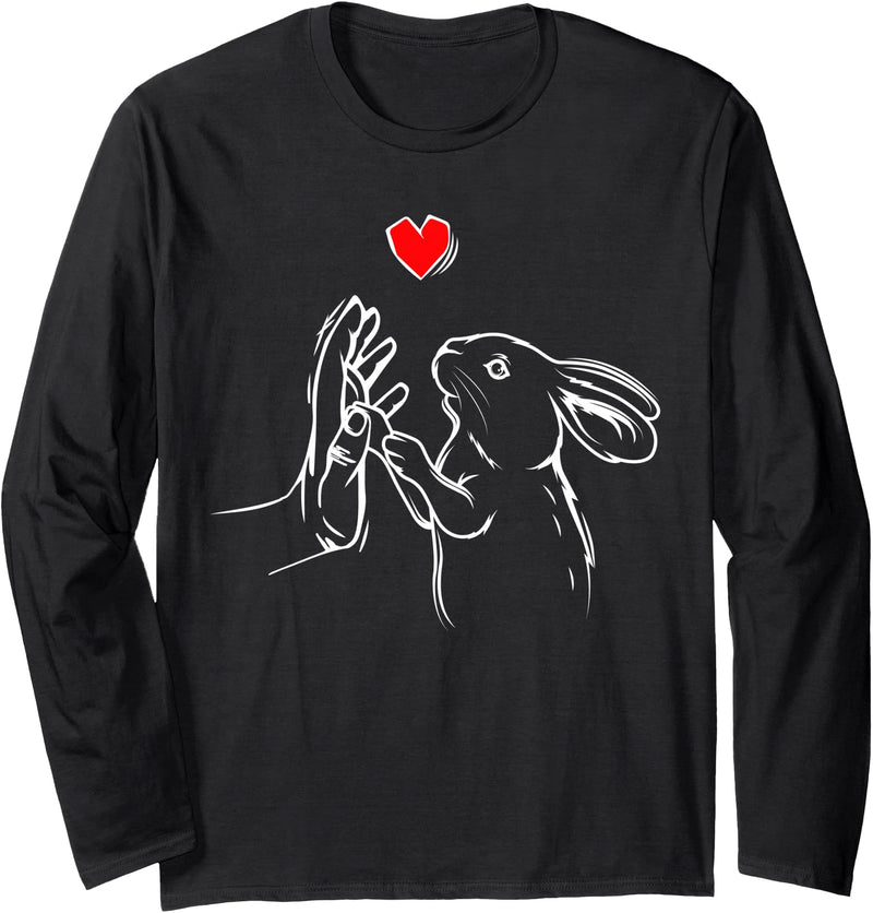 Rabbit Love Rabbit Long Sleeve Shirt in Black