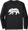 Proud Grandpa Bear Grandpa Bear Long Sleeve T-Shirt - Black