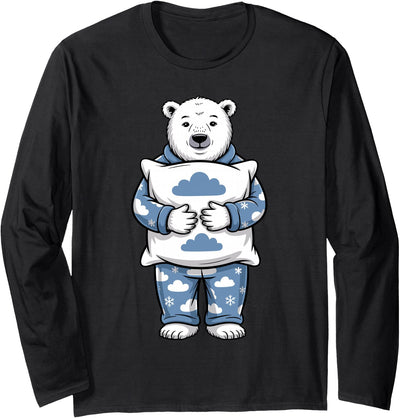 Polar Bear Gift Polar Bear Accessories & Stuff Cute Polar Bear Art for Men Women Kids Arctic Polar Bear Long Sleeve T-Shirt