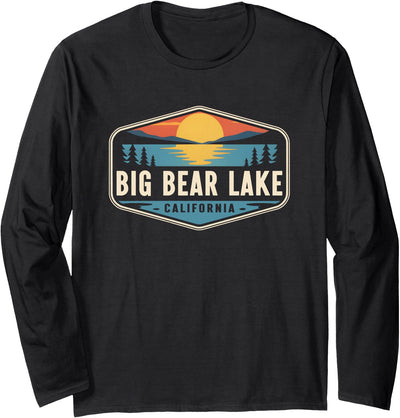 Big Bear Lake California Outdoors Vintage Long Sleeve Shirt