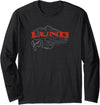 Lund Fish Finder Logo Long Sleeve T-Shirt - Black