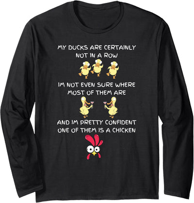 Ducks in a row Novelty T Long Sleeve T-Shirt