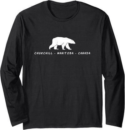Churchill Polar Bear Shirts & Gifts Churchill Manitoba Canada Polar Bear Long Sleeve T-Shirt