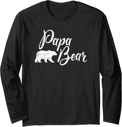 Papa Bear Father's Day Long Sleeve Shirt