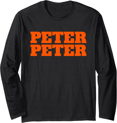 Matty's Halloween Tee's Peter Peter Pumpkin Eater Halloween Couples Costume Long Sleeve T-Shirt