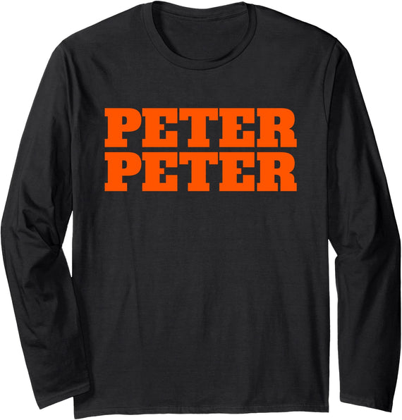 Matty's Halloween Tee's Peter Peter Pumpkin Eater Halloween Couples Costume Long Sleeve T-Shirt - As Pictured