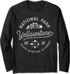 Yellowstone National Park Clothing Co. Yellowstone US National Park Bison Buffalo Vintage Men Women Long Sleeve T-Shirt -
