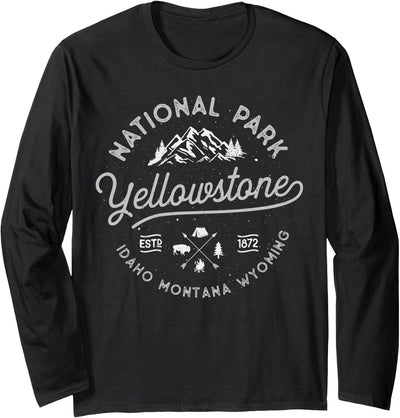 Cow Yellowstone Us National Park Bison Buffalo Vintage T-Shirt