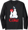 Coca-Cola Company Coca-Cola - Polar Bears And Coca-Cola Long Sleeve T-Shirt - Black