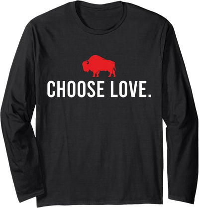 Cow Choose Love Buffalo Stop Hate End Racism Stop T-Shirt