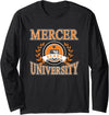 Elite Authentics Mercer Bears Laurels Logo Officially Licensed Long Sleeve T-Shirt - Black