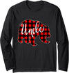 Red Plaid Matching Family Bear Buffalo Red Plaid Uncle Bear Shirt Matching Pajama Family Buffalo - Black