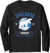 Svalbard T-Shirt Co. Svalbard Polar Bear | Longyearbyen Spitsbergen Norway Bears Long Sleeve T-Shirt - Black