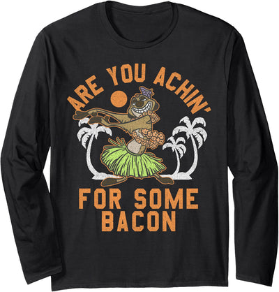 Lion King Timon Achin' For Some Bacon Long Sleeve Long Sleeve T-Shirt