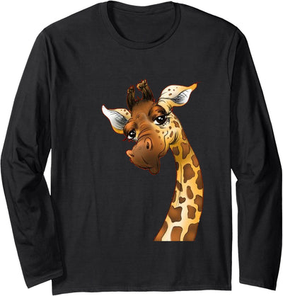 Love giraffe Women wildlife giraffe Lovers tee for kids girl Long Sleeve T-Shirt - Adult Unisex