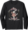 Follow the White Rabbit Long Sleeve Shirt (Black) in Black