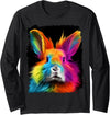 A Bunny Rabbit Long Sleeve Shirt in Black
