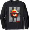 Smokey Bear Think Think Thanks Long Sleeve T-Shirt - Black