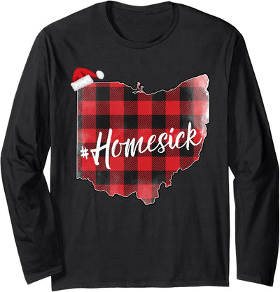 Cow Holiday Celebrate Anyway Ohio Buffalo Plaid Homesick T-Shirt