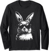 Rabbit Easter Bunny Sunglasses Long Sleeve Shirt in Black
