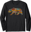 National Parks USA Giftidea! National Parks USA List Word Cloud Bear Camping & Hiking Long Sleeve T-Shirt - Black