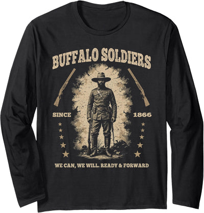 Buffalo Soldiers African American Buffalo Black Culture Usa Soldiers T-Shirt