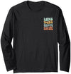 Bear Lake Utah Lake Wake Shake Bear Lake Idaho Long Sleeve T-Shirt - size chart