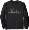 Giraffe T-shirts by Walnut Creek Giraffe T-shirt - Long Sleeve Shirt for Women and Girls - Adult Unisex - Navy Blue