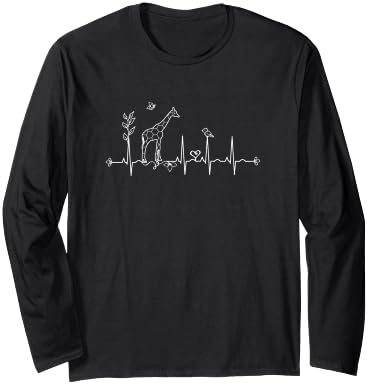 Giraffe T-shirt - Long Sleeve Shirt for Women and Girls - Adult Unisex