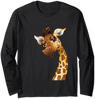 Love giraffe Women wildlife giraffe Lovers tee for kids girl Long Sleeve T-Shirt - Adult Unisex