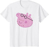 Peppa Pig Daddy Pig Head Shot T-Shirt - White