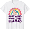 Kids Llama Shirts Childrens Llama Kids T-Shirt - White