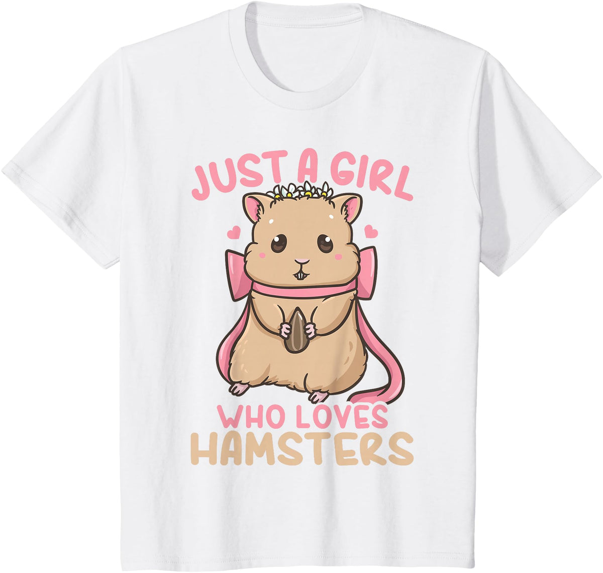 Kids Hamster Just A Girl Who Loves Hamsters T-Shirt - White