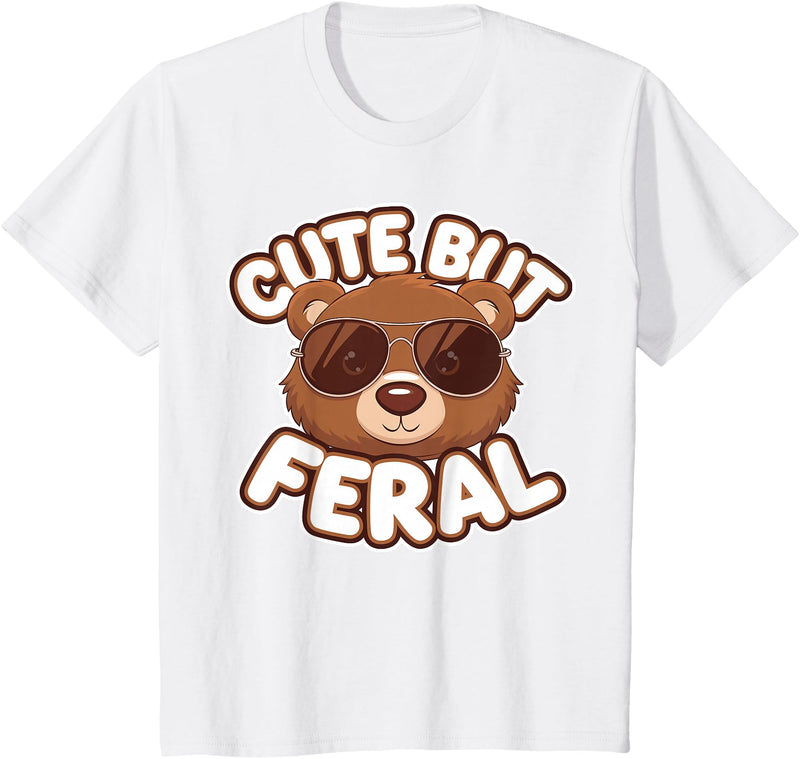 Kids Brown Bears Shirts Cute Brown Bear Kids T-Shirt - White