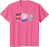 Peppa Pig HEE HEE! George Playing with Mr. Dinosaur T-Shirt - Pink Heather