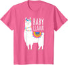 Mama Llama Lover Gifts by Memme Baby Llama Shirt for Girls, Daughter T-Shirt - Pink Heather