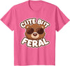 Kids Brown Bears Shirts Cute Brown Bear Kids T-Shirt - Pink Heather